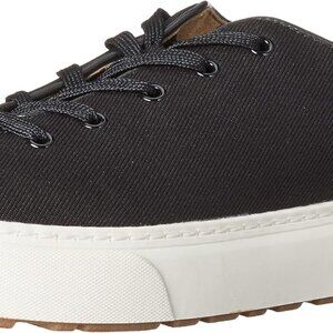 Chic Women's Comfortable Lace-Up Sneakers - Black, Size 10 - Versatile Design